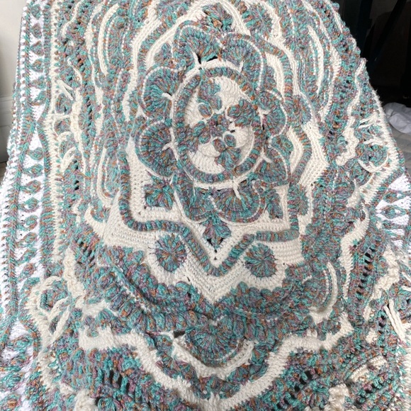 ❌sold❌ Mandala Madness Hand Made Crochet 78" - Picture 13 of 13